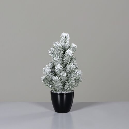 Mini Tannenbaum mit Schnee und Eis 31cm im Topf DP künstlicher Weihnachtsbaum - Bild 1 von 1