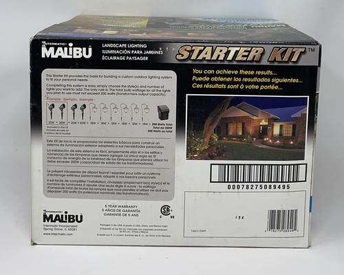 Intermatic MALIBU Starter Light Set Landscape: CL9, 200W Transformer, 100’ Cable - Picture 3 of 6