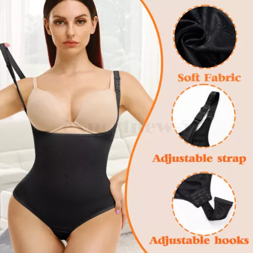 Women Full Body Shaper Compression Tummy Control Shapewear Thong Bodysuit Girdle - Picture 10 of 24