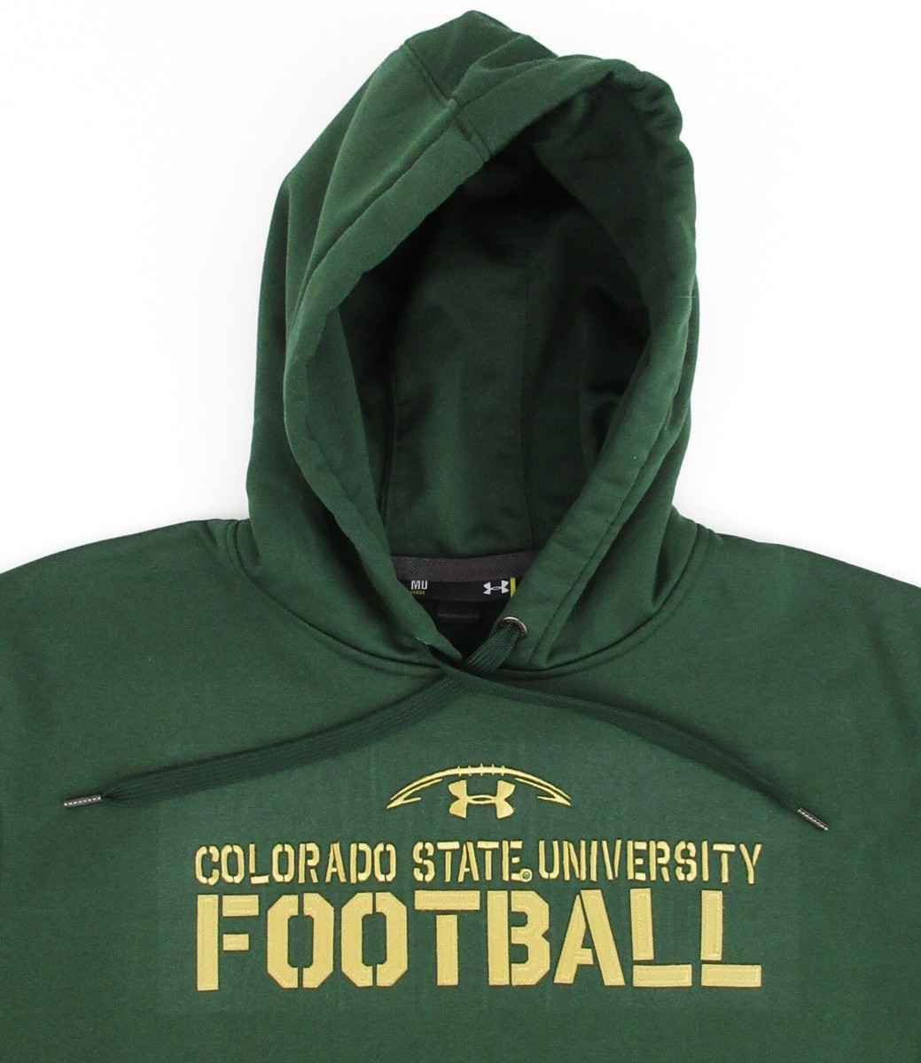 Under Armour COLORADO STATE UNIVERSITY FOOTBALL Hoodie Mens Medium - Main Image