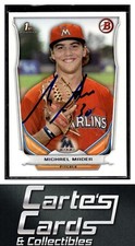 Michael Mader 2014 Bowman Draft #DP102  Miami Marlins TTM/IP Signed Autographed