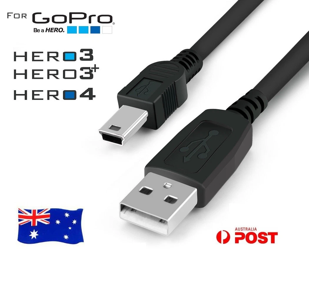 USB Sync Data Cable GoPro Hero 4 3 3+ Lead Charging Charger Go Pro |