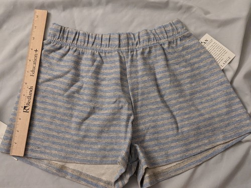 *Elan - Grey/Blue Striped Set - Cropped Top & Short Shorts - Size L - Kids - Picture 12 of 12