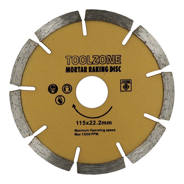 Mortar Raking Disc 41/2" 115mm Diamond Pointing Angle Grinder Blade Masonry eBay