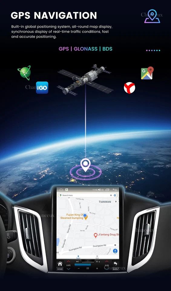 9.7"Android 14 Autoradio DAB Carplay GPS SAT Navi for Ford Ranger F250 2011-2016 - Bild 4 von 4