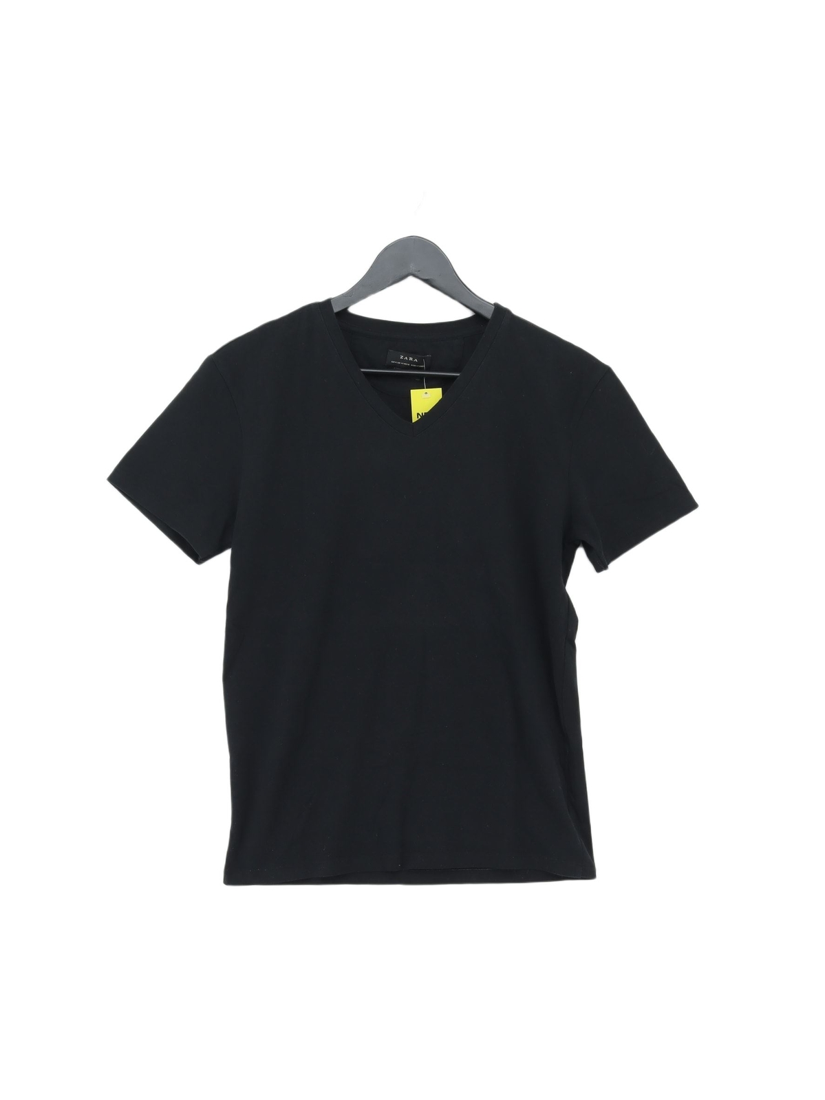 T shirt uomo Zara M nera 100% altra basic