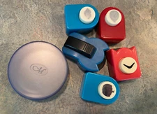 4 paper punches - lips, pumpkin, balloon and 2 corner rounders. Used no box