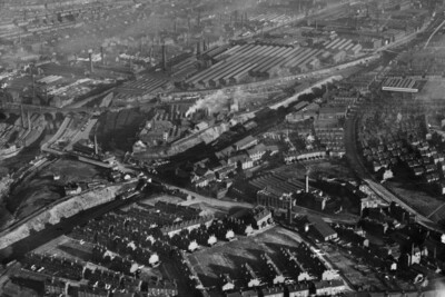 The Scotch Iron Foundry Leeds Forge and environs Armley 1926 England OLD PHOTO