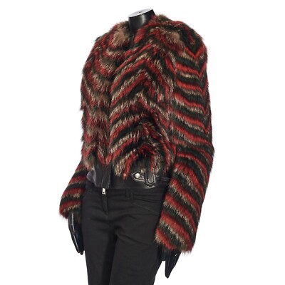 GIVENCHY 9995$ Short Fur Jacket - Multicolor Raccoon & Lambskin