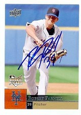Bobby Parnell autographed baseball card (New York Mets) 2009 Upper Deck #414