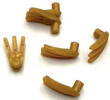 Lego 5 New Pearl Gold Minifigure Weapon Bladed Claws Spread Parts