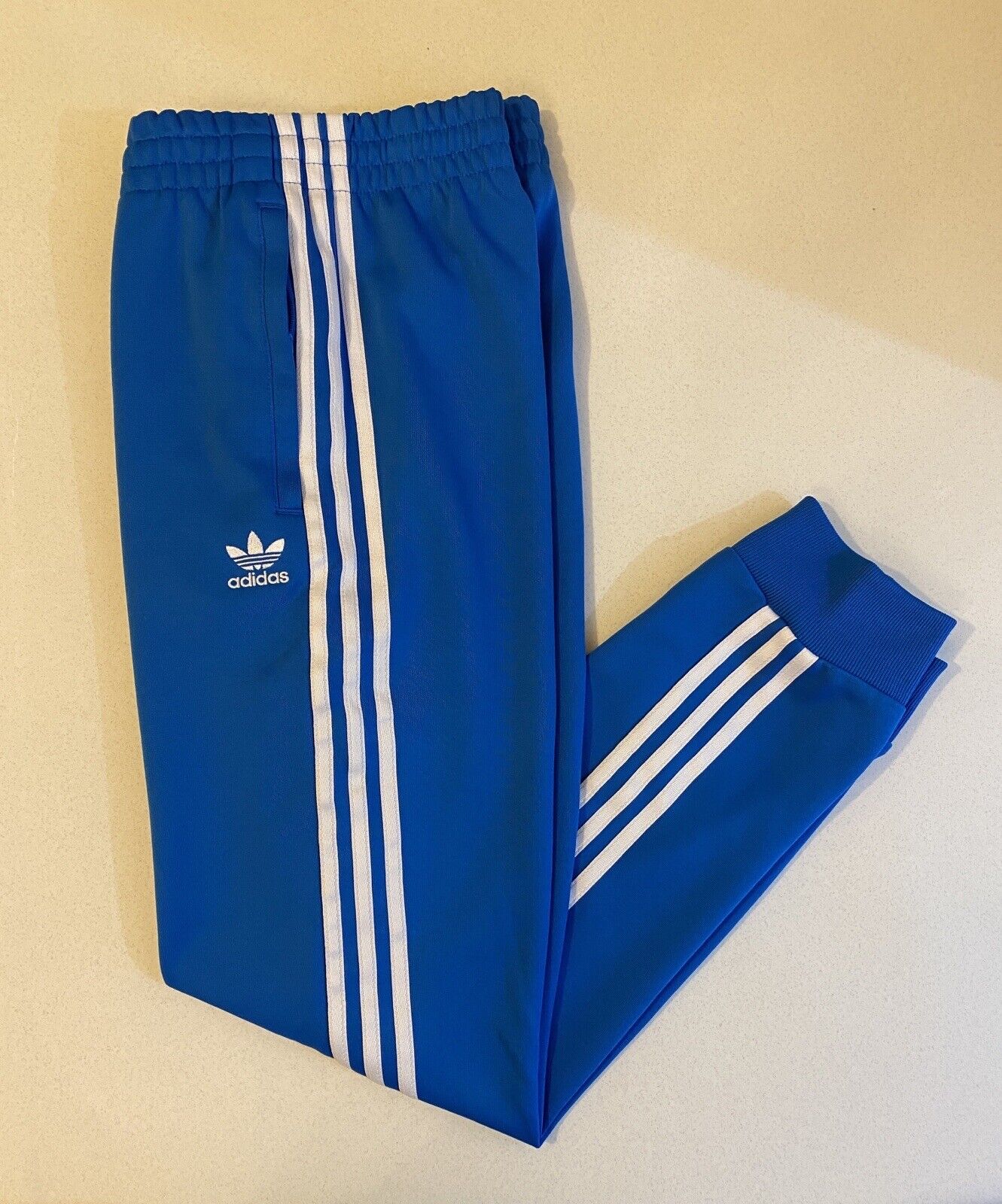 Precursor sucesor veredicto Pantalones de pista Adidas Originals Superstar azul pájaro blanco talla S  ED6058 | eBay