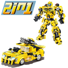 2024 New 2 in 1 Deformation Robot Mecha Building Blocks Sets Bricks Kit Transfor