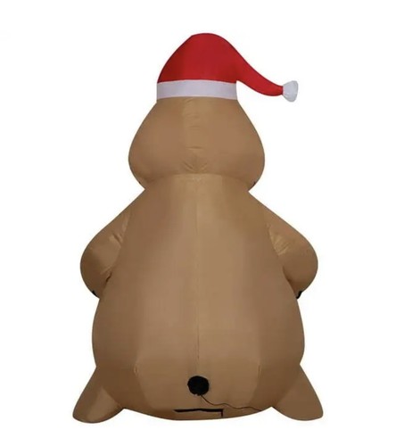 Disney Oogie Boogie Nightmare Before Christmas 5' Inflatable Holding Stocking - 第 6/7 張圖片