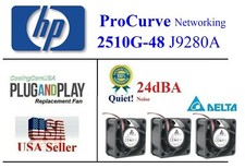 3x Quit Replacement Fans HP ProCurve 2510G-48 J9280A Low noise best HomeNetwork