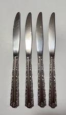 Oneida Cherie Glossy Dinner Knife 9 1/8"  Set of 4 READ BLUE