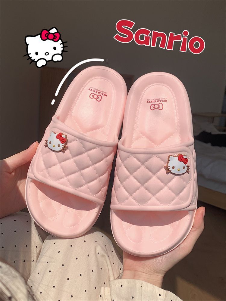 NEW Women Girl's Hello Kitty My Melody Slippers Indoor Bath Home Non