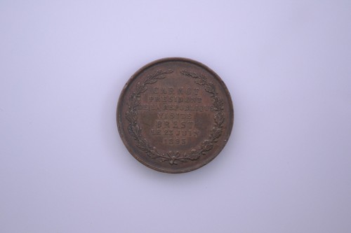 Coat of Arms Brest 1893 visit of the president Carnot sc Desaide Medal - Picture 3 of 4