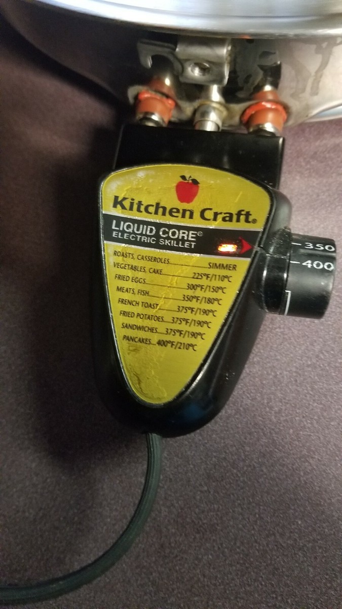 KITCHEN CRAFT ELECTRIC LIQUID CORE SKILLET BY WEST BEND 900 WATTS