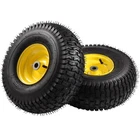 2Pcs 15x6.00-6 Tire Assembly Replacement 464881 For John Deere Riding Mowers