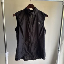 Bontrager Black Zip Running Women Vest Size L Mesh With Low-back Zip Pocket