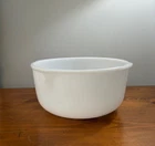 Large Glasbake White Milk Glass 9.5" Mixing Bowl for Vintage Sunbeam Stand Mixer