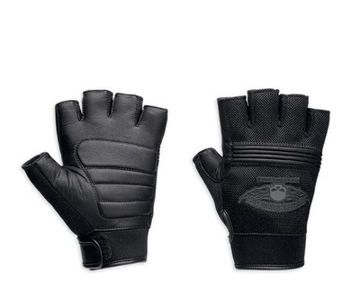 Harley-Davidson Winged Skull Fingerless Freizeit Handschuhe fingerlos