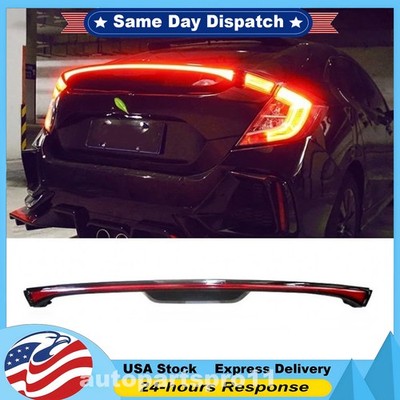 FOR 2017-21 HONDA CIVIC HATCHBACK CENTER TRUNK LID LED SEQUENTIAL TAIL LIGHT BAR