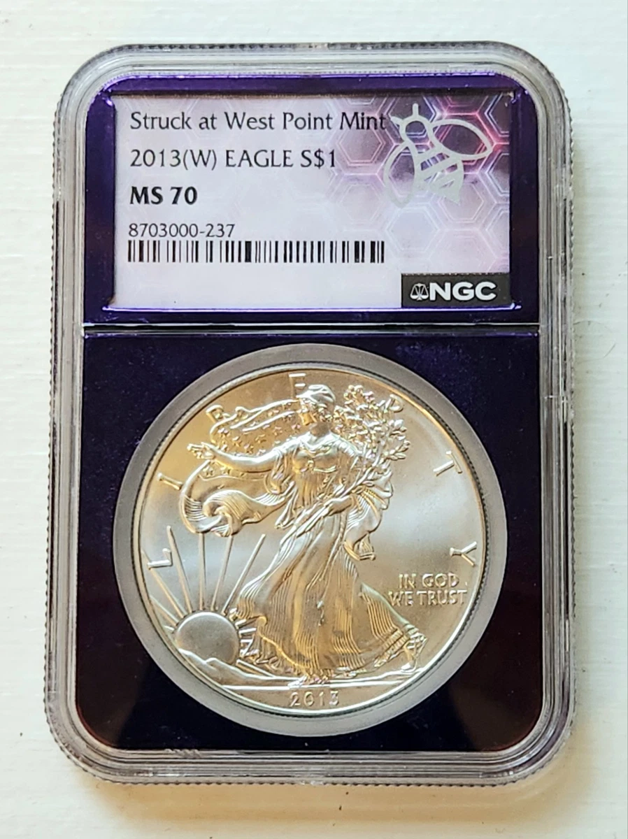 American Eagle MS 70 Graded 2013 Silver Bullion Coins for sale | eBay