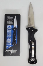 Cold Steel 10AC Counter Point 2 Folding Knife 3" AUS8A Stainless Steel Blade