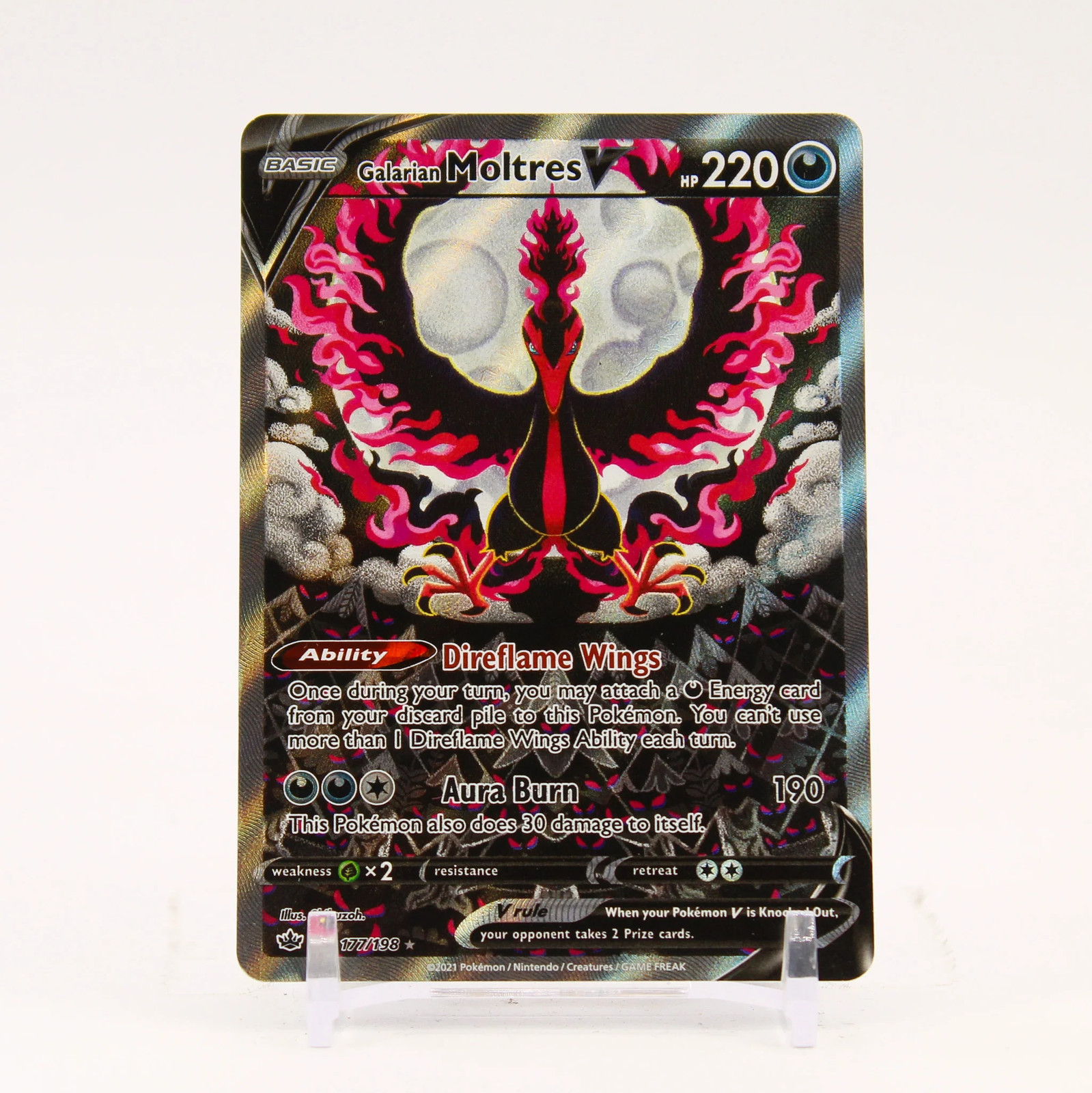 Galarian Moltres V 2021 Sword & Shield: Chilling Reign #177/198