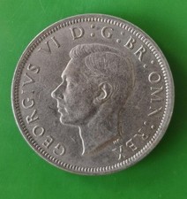 1948 George VI Half-Crown Coin #3784