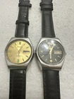 Seiko Men's Automatic Watch Day/Date Vintage Japan- Lot of 2 Watches- Serviced