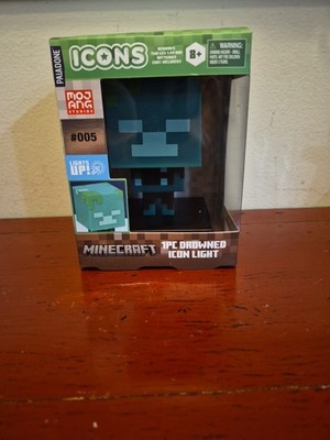 Mojang Minecraft ICONS Series 1 DROWNED Light Up Collectible 3D Figure #005 NIB