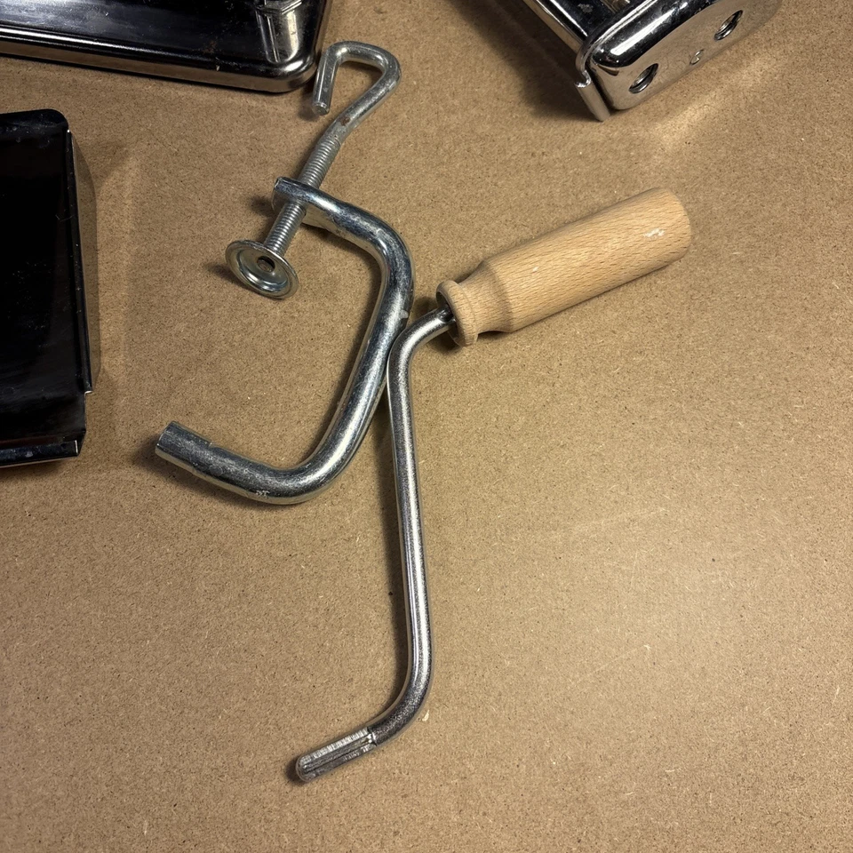 Imperia SP150 150mm Pasta Maker w/ Cutter Clamp Chromed Steel iPasta Italy Box - Image 2 of 4