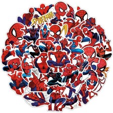 50pcs Spiderman Stickers for Kids, Cool Waterproof Vinyl Decal for Teen Adult...