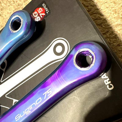 MASH X Sugino 75 Purple/Blue クランク　BBセット MASH X Sugino 75 Purple/Blue クランク BBセット Sugino スギノ
