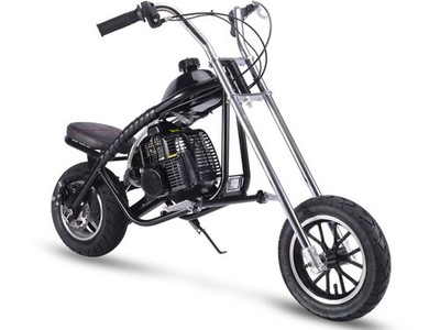 MotoTec 49cc Gas Mini Chopper Black MotoTec Bike