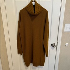 NWT Madewell Wool Blend Turtleneck Midi Dress size Small