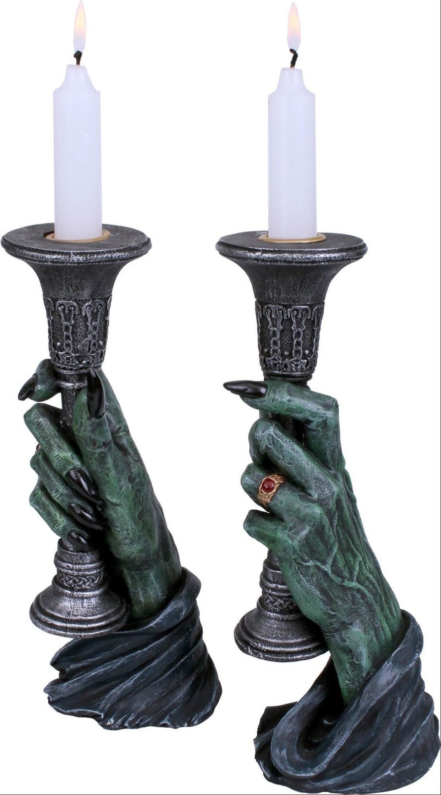 Gadget - Nemesis Now: Light Of Darkness Candle Holders (Porta Candele) - Nemesis