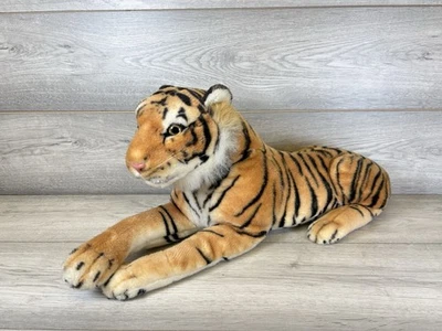 Vintage Large 100cm Tiger Real Life Realistic Plush Animal Stuffed Toy - Image 1 of 4