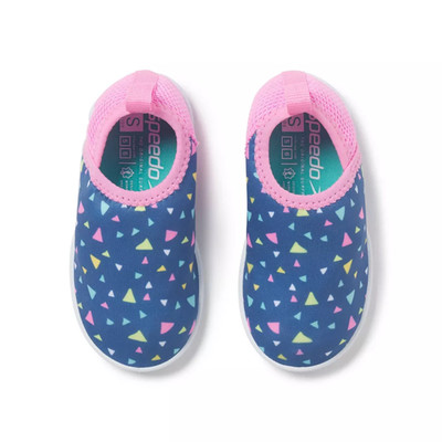Speedo Kid's Bootie Jungle Jam Girls Water Shoes Blue/Pink, Toddler XL (11-12)