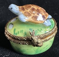 Miniature Limoges 1? Turtle Trinket Box