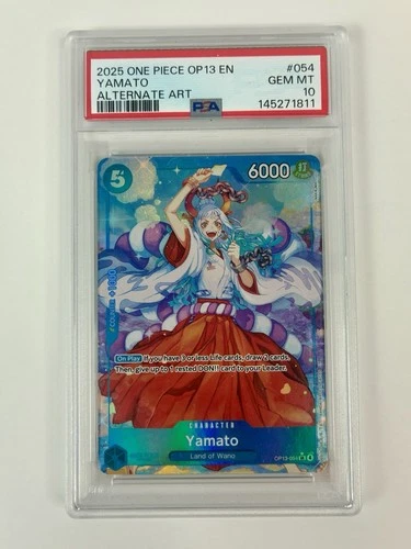 Yamato One Piece Card Game OP13 Alternate Art #054 PSA 10