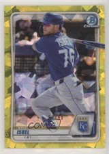 2020 Bowman Chrome Draft Sapphire Yellow 58/99 Kyle Isbel #BD-182 te2