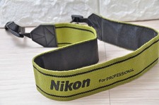 Nikon Original Camera Strap "For PROFESSIONAL" Green Khaki Olive Rare for F3 F4