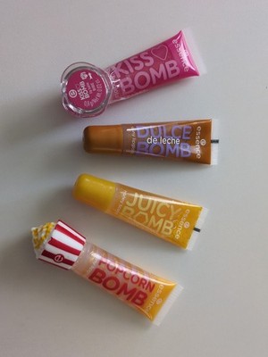 Juicy Bomb Essence Limited Edition Kiss Bomb, Popcorn, Honey, Dulce de Leche