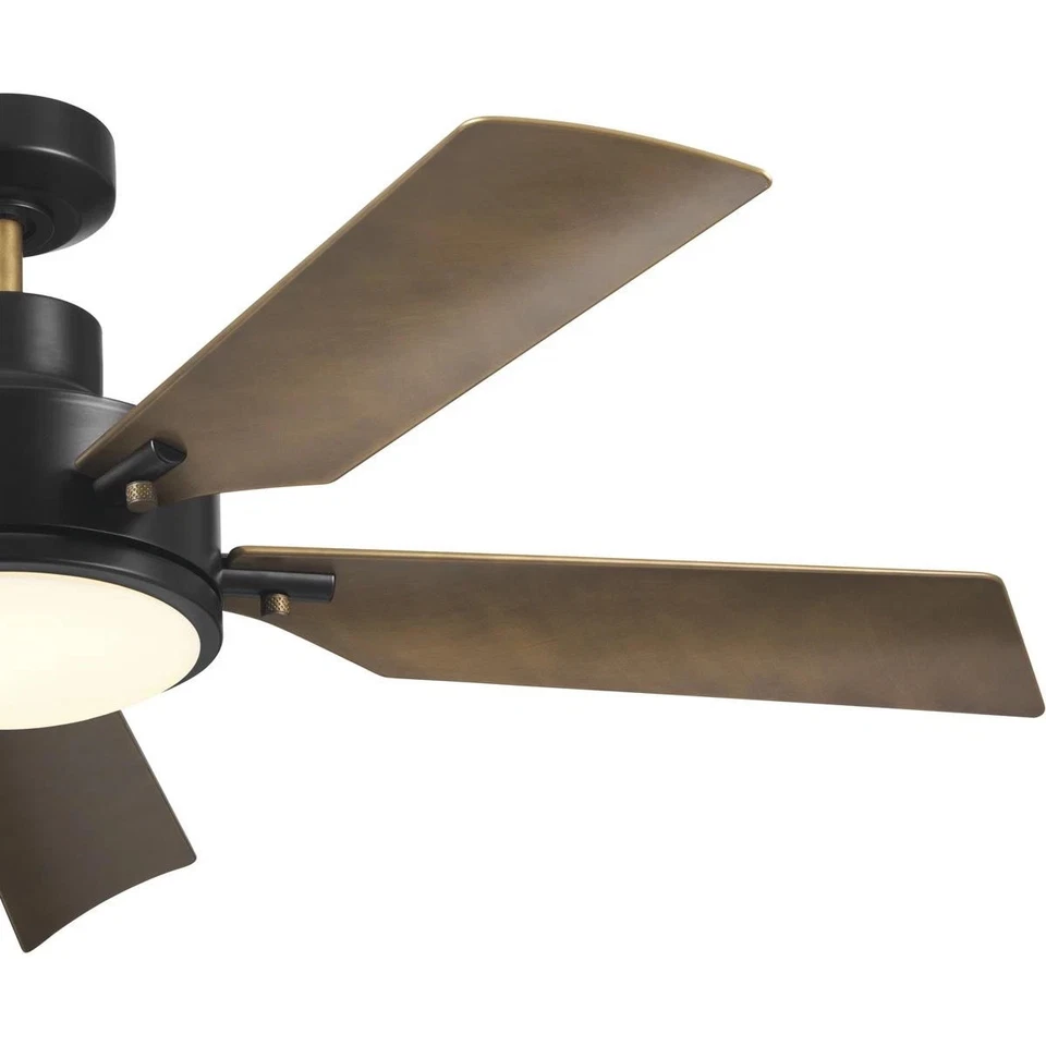 Kichler Lighting 330057SBK Guardian Indoor Ceiling Fan Satin Black - Image 2 of 4