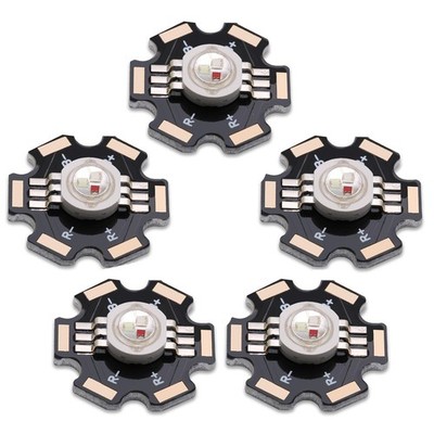 5 PCS 740nm IR 3W High Power LED Chip Infrared Illuminator 20mm PCB 1500mA