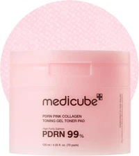 Medicube Salmon DNA PDRN Pink Collagen Jelly Pad | Korean Gel Toner Pads